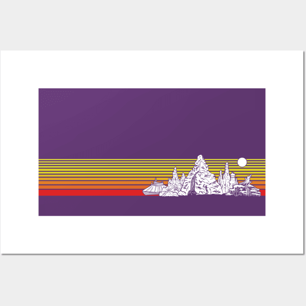 Retro Mountain Stripes Wall Art by Heyday Threads